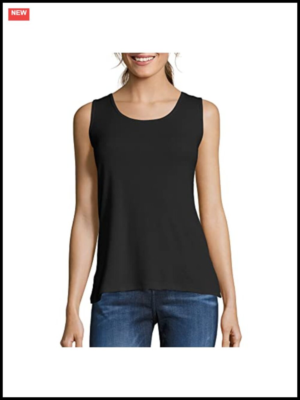 Women's Mini-Ribbed Cotton Tank Top Sleeveless